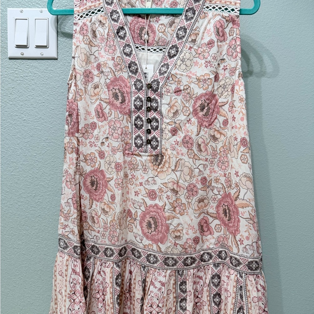 Spell Pink and Cream FloralDress